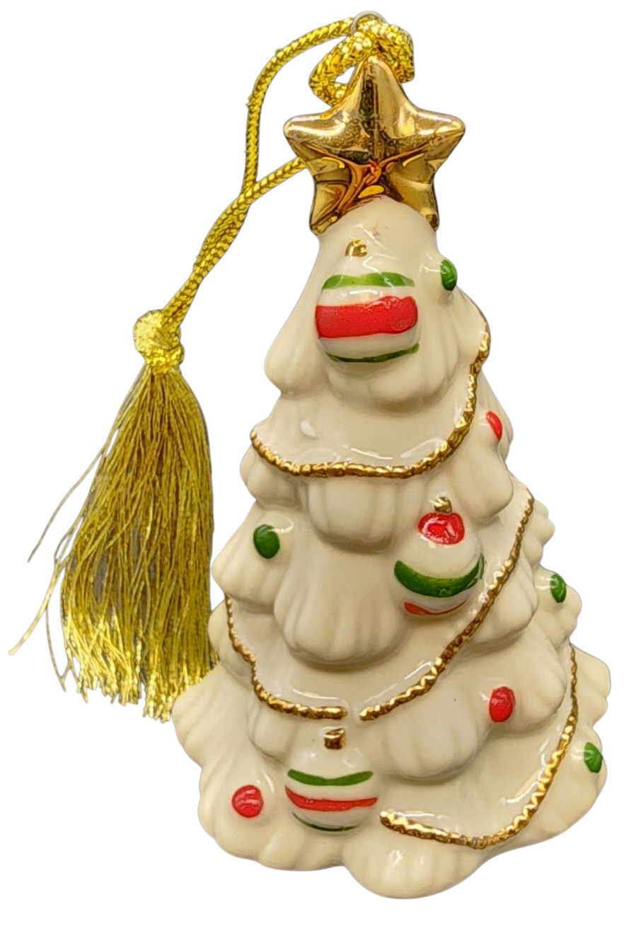 LENOX CHRISTMAS TREE VERY MERRY PORCELAIN ORNAMENT NIB